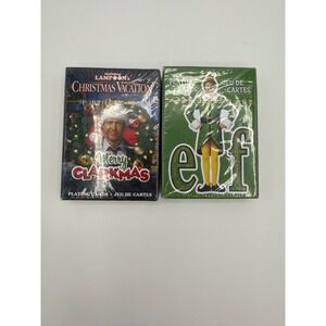 Christmas Vacation & Elf Playing Cards Deck Set Sealed Novelty